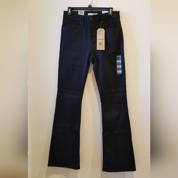 725 Levi's High Rise Bootcut Black Levi's Jeans - Picture 1 of 5